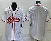 San Francisco 49ers Blank White Men's Stitched MLB Cool Base Nike Baseball Jersey,baseball caps,new era cap wholesale,wholesale hats